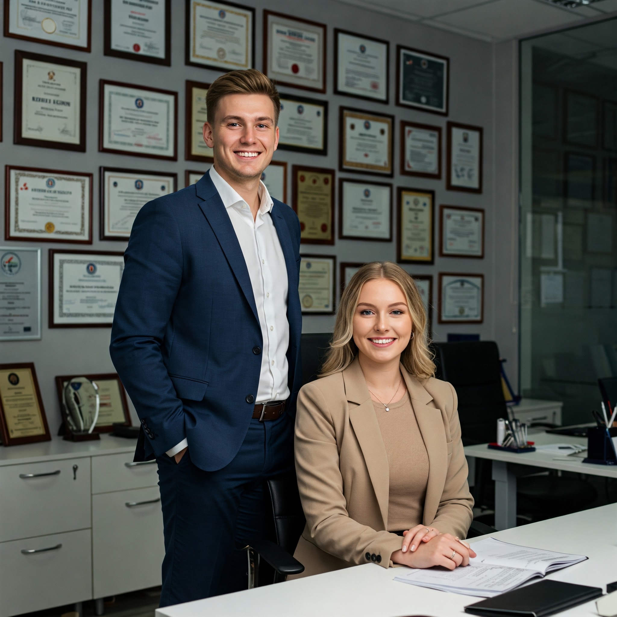 Casal de empresários